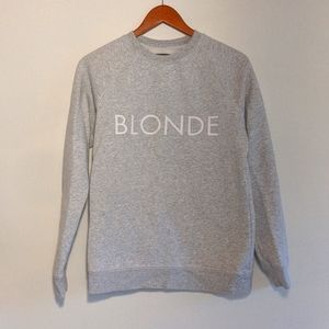 XS Grey "blonde" brunette the label sweater